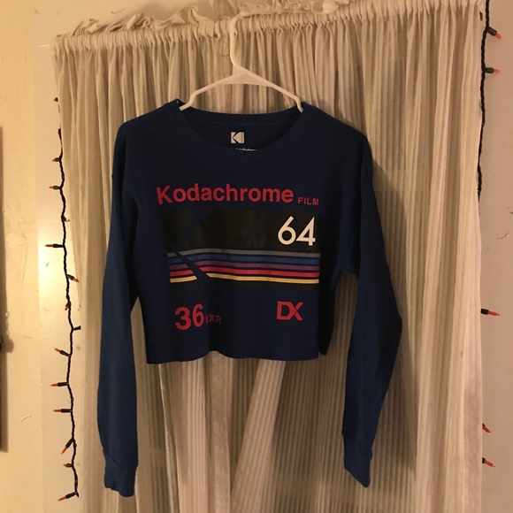 Kodak Tops - Cable Knit Graphic Long Sleeve
